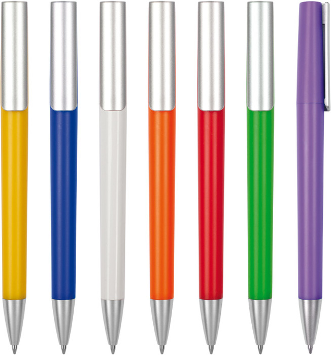 BOLIGRAFO CON CUERPO DE COLOR APERTURA GIRATORIA D217